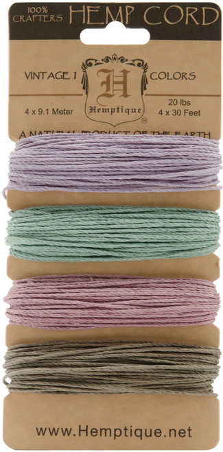 Hemptique Hemp Cord 20lb 120'-Vintage 1 - HC20-V1 - 091037029034
