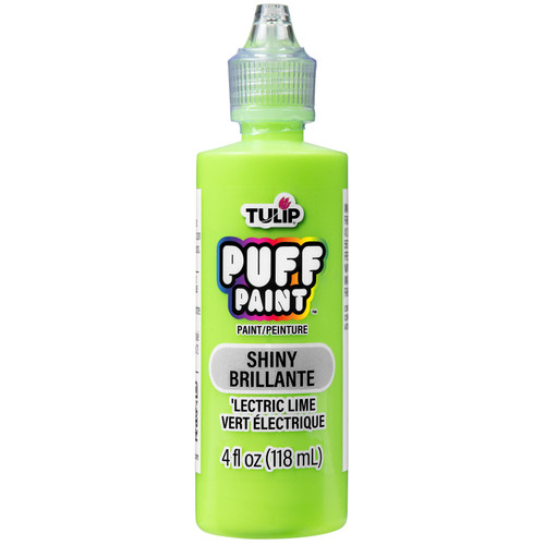 Tulip Dimensional Fabric Paint 4oz-Slick - Lectric Lime - FLS-26523 - 017754265234