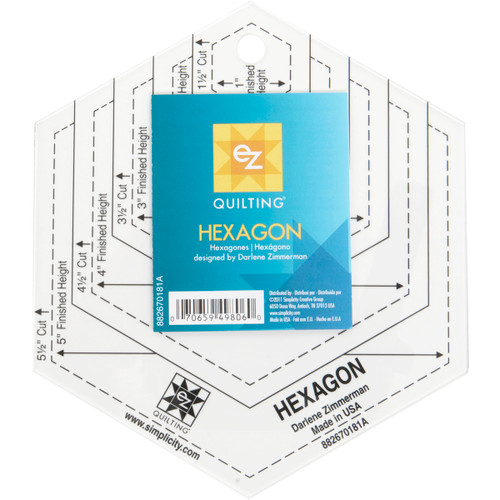 EZ Quilting Hexagon Template82670181 - 070659498060