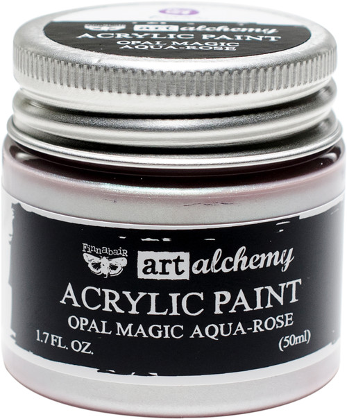 Finnabair Art Alchemy Opal Magic Acrylic Paint 1.7 Fl Oz-Opal Magic Aqua/Rose AAOM-63613 - 655350963613
