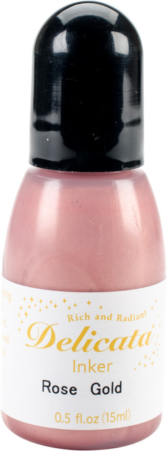 Delicata Pigment Ink Refill .5oz-Rose Gold - RC-357 - 712353723573