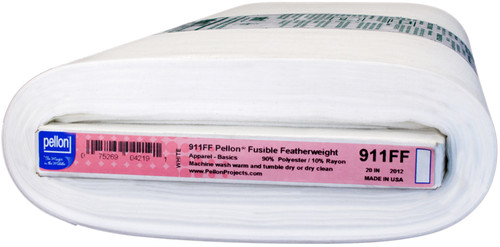 Pellon Fusible Featherweight Interfacing-White 20"X10yd - 911FF20 - 075269010800