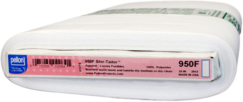 Pellon Shir-Tailor Fusible Interfacing-White 20"X10yd - 950F20 - 075269084405