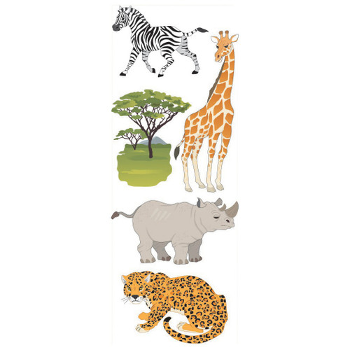 Touch Of Jolee's Dimensional Stickers-Safari Animals - SPJJ205