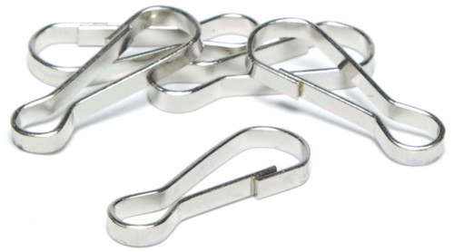 CousinDIY Jewelry Basics Metal Findings 50/Pkg-Silver Lanyard Hooks 34719058