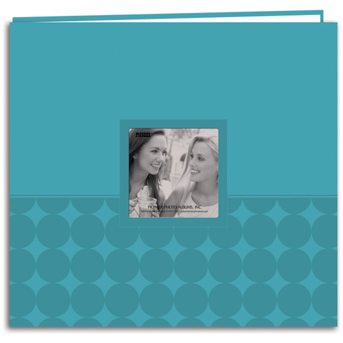 Pioneer Embossed Post Bound Frame Album 12"X12"-Aqua MB10EMB-64082