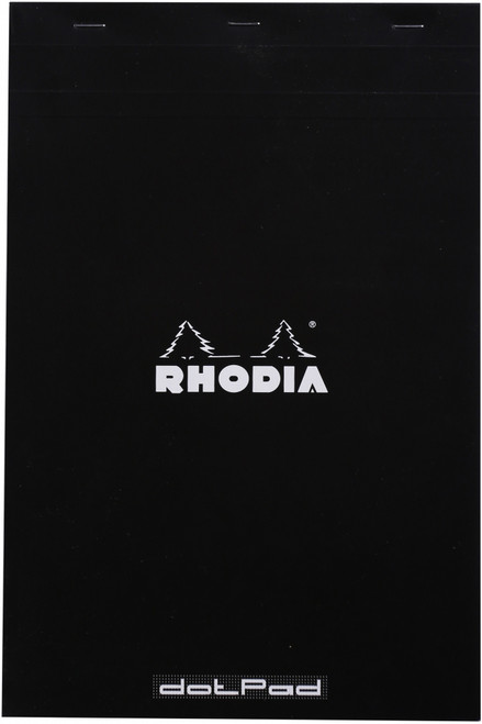 Rhodia Dot Pad 8.25"X12.5"-Black - 19559 Rhodia Dot Pad 8.25"X12.5"-Black - 19559