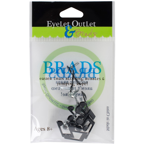 Eyelet Outlet Shape Brads 12/Pkg-Music Notes QBRD2-124 - 810787020944