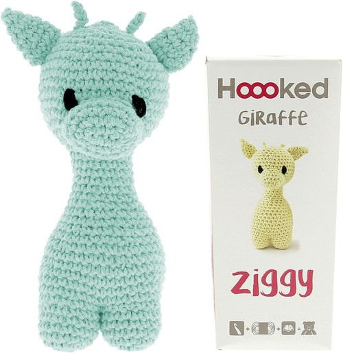 Hoooked Amigurumi DIY Kit W/Eco Barbante Yarn-Ziggy Giraffe Spring PAK061-800