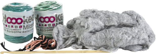 Hoooked Amigurumi DIY Kit W/Eco Barbante Yarn-Love Bird - Turquoise - PAK122 Hoooked Amigurumi DIY Kit W/Eco Barbante Yarn-Love Bird - Turquoise - PAK122