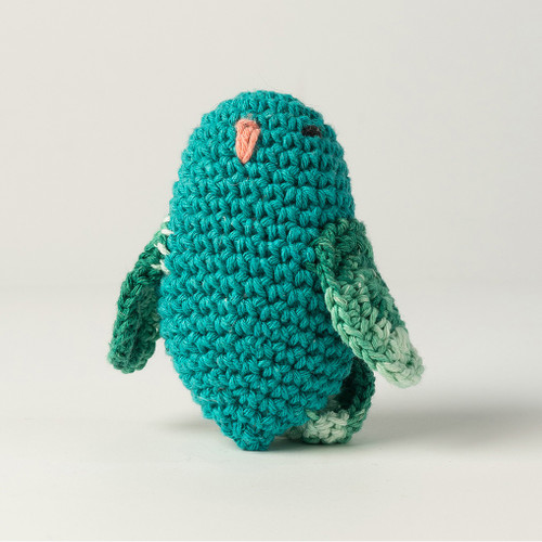 Hoooked Amigurumi DIY Kit W/Eco Barbante Yarn-Love Bird - Turquoise - PAK122 Hoooked Amigurumi DIY Kit W/Eco Barbante Yarn-Love Bird - Turquoise - PAK122