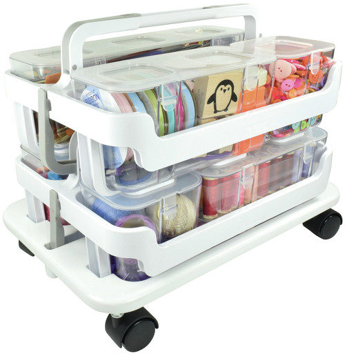Deflecto Stack N'Go Wheel Base-White - 29443CR Deflecto Stack N'Go Wheel Base-White - 29443CR