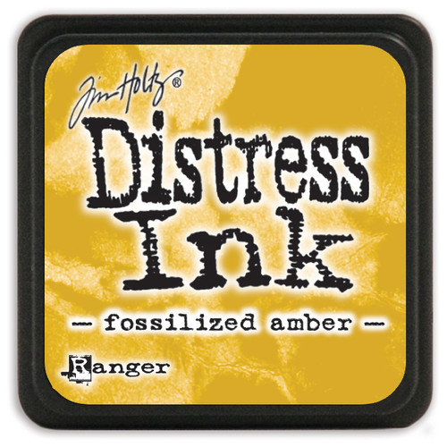 Tim Holtz Distress Mini Ink Pad-Fossilized Amber - DMINI-46783 - 789541046783