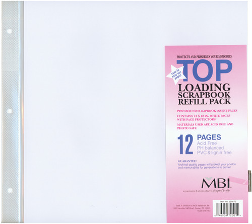 MBI Page Protectors 12"X12"-6/Pkg 899676 - 046909720014