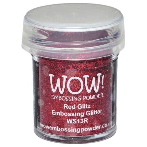 WOW! Embossing Powder 15ml-Red Glitz WOW-WS13R - 50602105212645060210521264