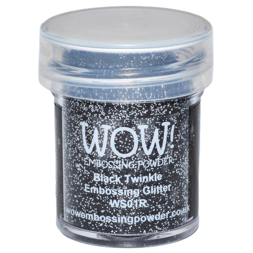WOW! Embossing Powder 15ml-Black Twinkle WOW-WS01R - 50602105211415060210521141