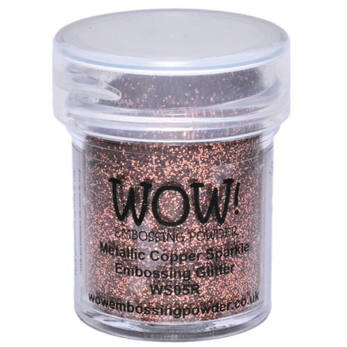 WOW! Embossing Powder 15ml-Metallic Copper Sparkle WOW-WS05R - 50602105211895060210521189