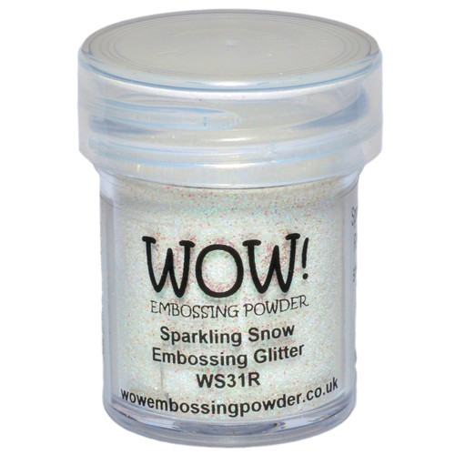 WOW! Embossing Powder 15ml-Sparkling Snow WOW-WS31R - 50602105214485060210521448