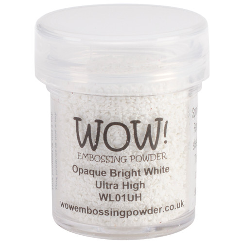 WOW! Embossing Powder Ultra High 15ml-Opaque Bright White WOW-UH-WL01 - 5060210524081
