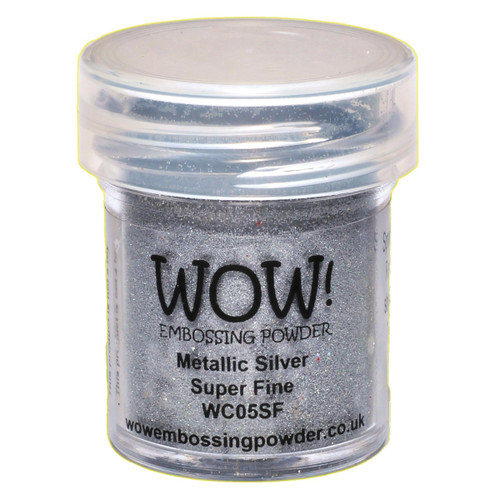 WOW! Embossing Powder Super Fine 15ml-Silver WOW-SF-WC05 - 50602105201685060210520168