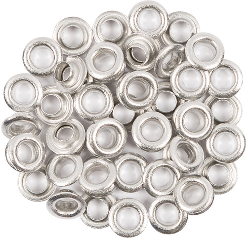 Fiskars Tag Maker Eyelets 50/Pkg-Silver 3/16" - 97700