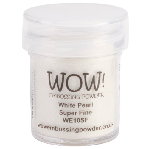 WOW! Embossing Powder Super Fine 15ml-White Pearl WOW-SF-WE10 - 50602105203425060210520342