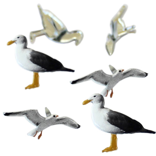 Eyelet Outlet Shape Brads 12/Pkg-Seagull - QBRD2-25
