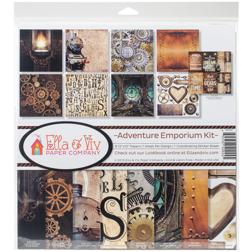 Ella & Viv Collection Kit 12"X12"-Adventure Emporium - EAV924 - 895707409245