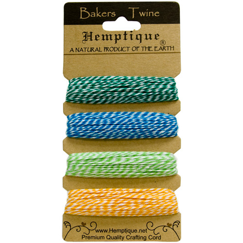 Hemptique Cotton Baker's Twine 2-Ply 120'-Tutti-Frutti BTC2-2943 - 091037029430