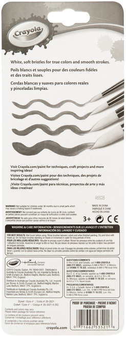 Crayola Paintbrushes-Round 4/Pkg - 05-3521 Crayola Paintbrushes-Round 4/Pkg - 05-3521