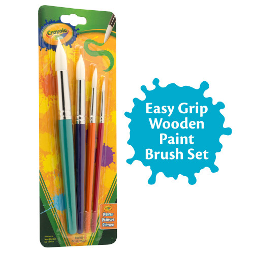 Crayola Paintbrushes-Round 4/Pkg - 05-3521 Crayola Paintbrushes-Round 4/Pkg - 05-3521
