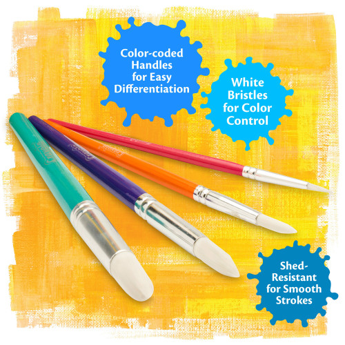Crayola Paintbrushes-Round 4/Pkg - 05-3521 Crayola Paintbrushes-Round 4/Pkg - 05-3521