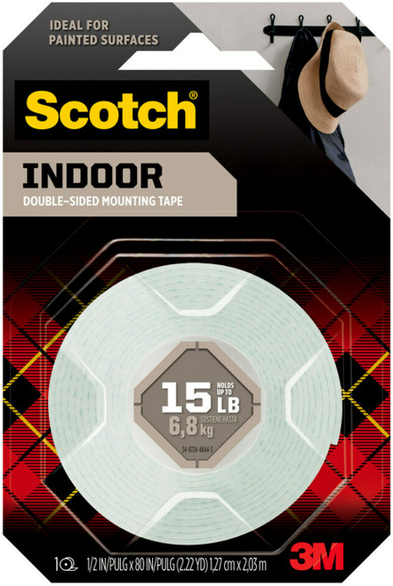 Scotch Foam Mounting Tape-.5"X75" - 110-3M - 051141334455
