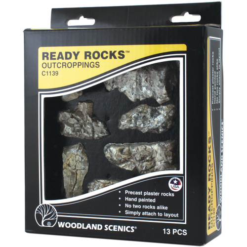 Woodland Scenics Ready Rocks 13/Pkg-Outcroppings - CSS-C1139