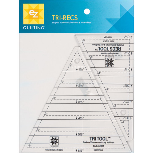 EZ Quilting Tri-Recs Tools-1" To 6" 2/Pkg 8823753 - 073077375302