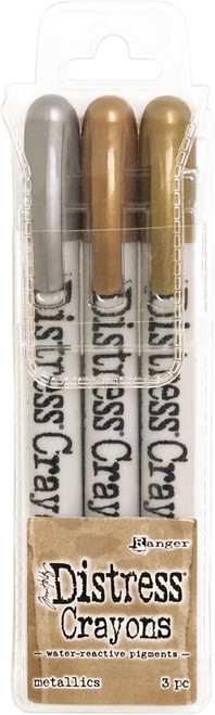 Tim Holtz Distress Crayon Set-Metallics - DBK58700 - 789541058700