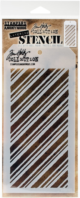 Tim Holtz Layered Stencil 4.125"X8.5"-Peppermint - THS-095 - 752830561823