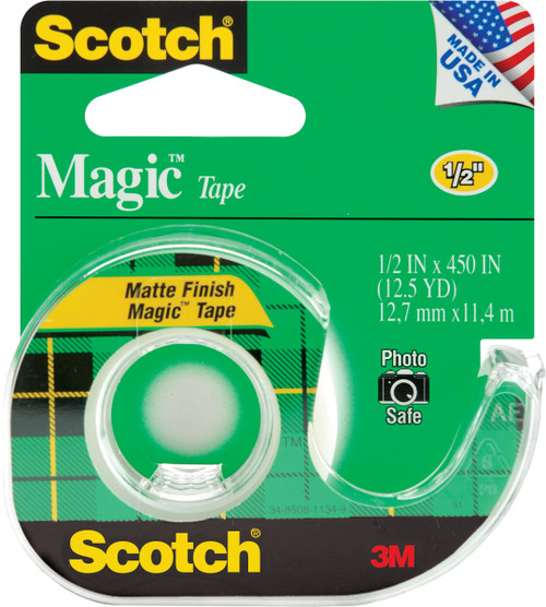 Scotch Magic Tape-.5"X450" -104-3M - 021200010224