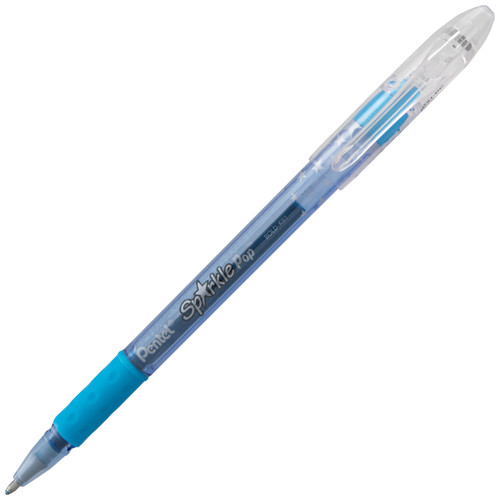 Pentel Sparkle Pop Metallic Gel Pens 1.0mm 4/Pkg-Blue, Pink, Purple, Gold K91BP4-M1 - 072512270189