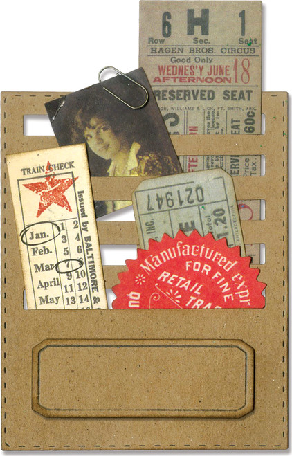 Sizzix Thinlits Dies By Tim Holtz-Stitched Slots - 662697 Sizzix Thinlits Dies By Tim Holtz-Stitched Slots - 662697