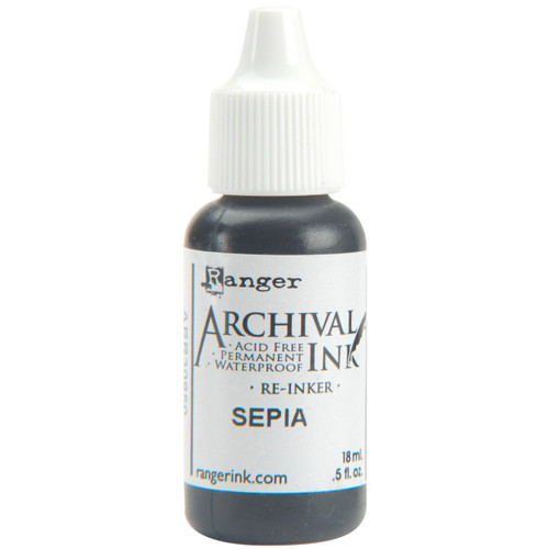 Ranger Archival Pad Reinker .5oz-Sepia - ARR5-30850 - 789541030850