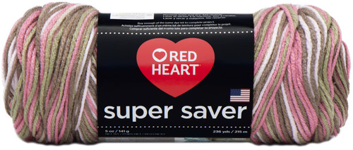 Red Heart Super Saver Yarn-Pink Camo E300B-972 - 073650794506