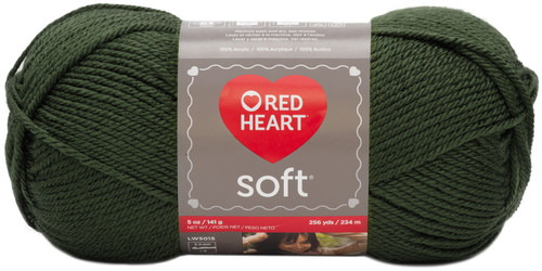 Red Heart Soft Yarn-Dark Leaf - E728-9523 - 073650794797
