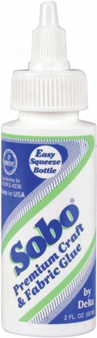 Delta Sobo Premium Craft & Fabric Glue-2oz - 102 - 047292001025