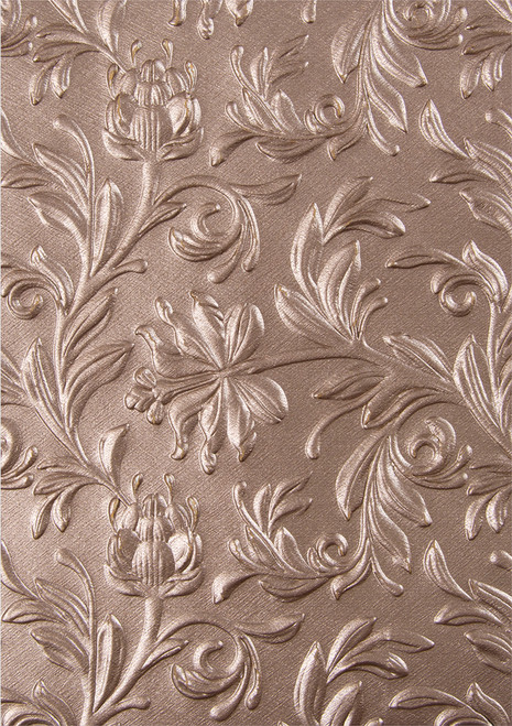 Sizzix 3D Texture Fades Embossing Folder By Tim Holtz-Botanical 662716 - 630454247814