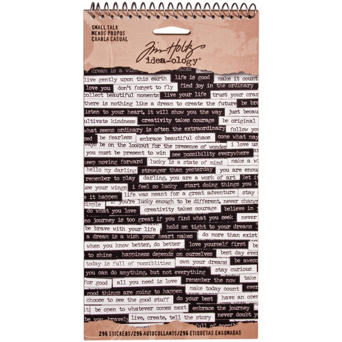 Idea-Ology Spiral Bound Sticker Book 4.5"X8.5"-Small Talk - TH93193 - 040861931938
