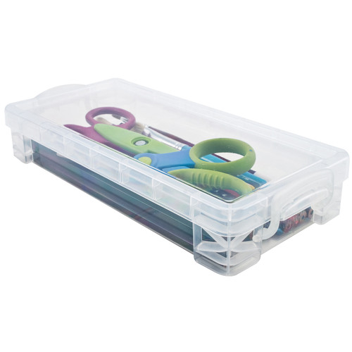 Storage Studios Super Stacker Pencil Box-Clear - 40309