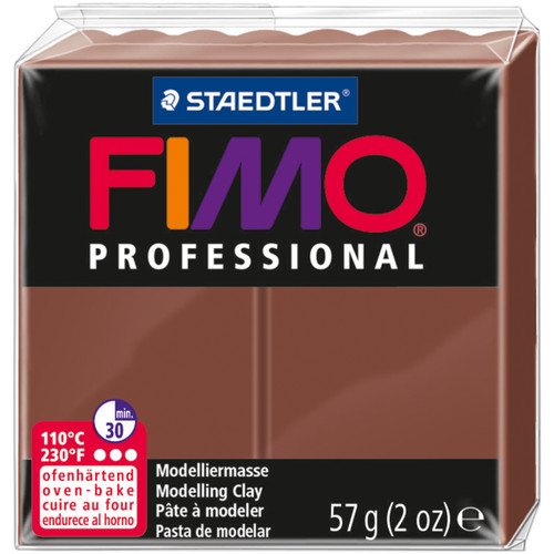 Fimo Professional Soft Polymer Clay 2oz-Chocolate EF8005-77