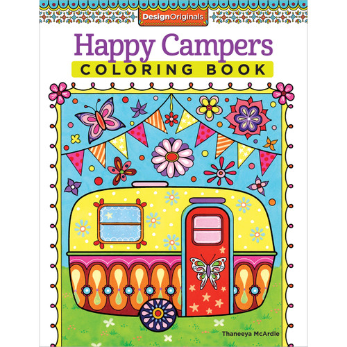 Happy Campers Coloring Book-Softcover B4219654 - 97815742196549781574219654