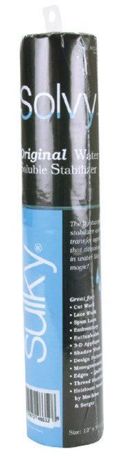 Sulky Solvy Water-Soluble Stabilizer Roll-12"X9yd - 486-12 - 727072486128